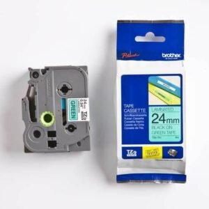 Brother TZe-751 Black On Green Laminated Tape