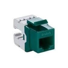 D-Link Cat6 UTP 180 Punch Down Keystone Jack – Green Colour