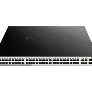 D-Link DGS-1210-52P WebSmart Switch with 48 10/100/1000 Mbps Ports (24 PoE Ports) and 4 SFP Ports