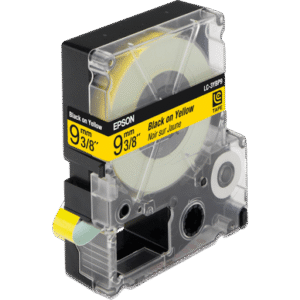 Epson LC-2YBP9 Black on Yellow tape