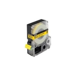 Epson LC-5YBP9 black on yellow tape