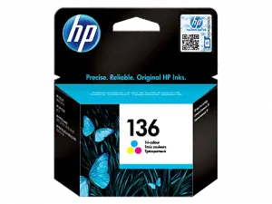 HP 136 Tri-color Original Ink Cartridge (C9361HE)