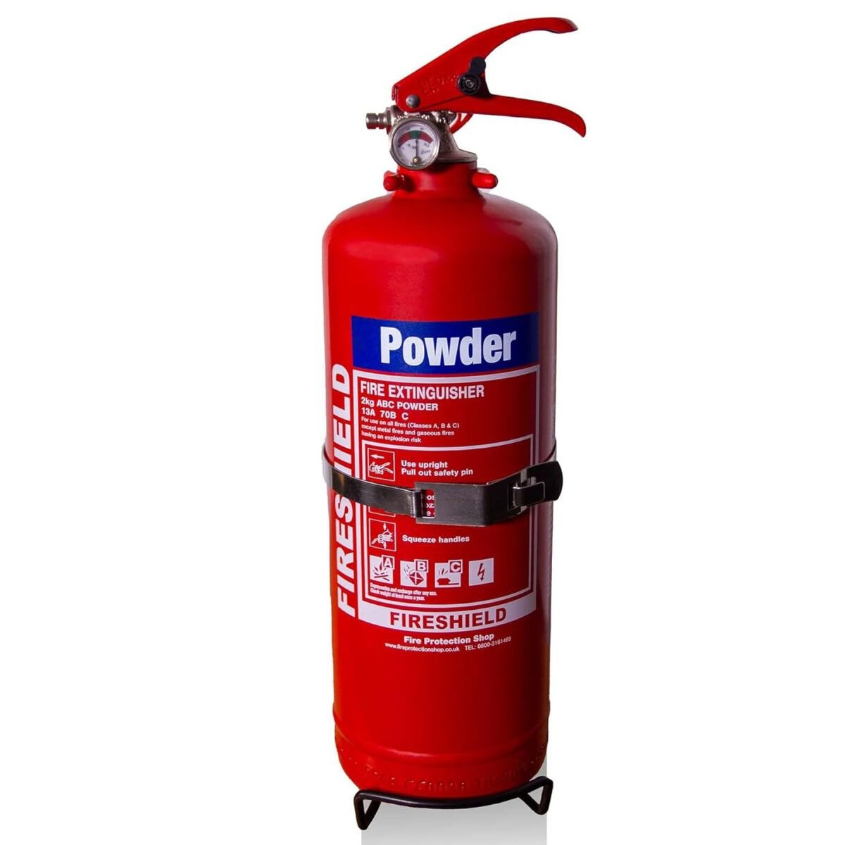 2kg ABC Dry Powder Fire Extinguisher – Compact Multi-Class Fire Protection