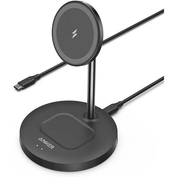 Anker PowerWave Magnetic 2-in-1 Charging Stand Lite – A2543 – White