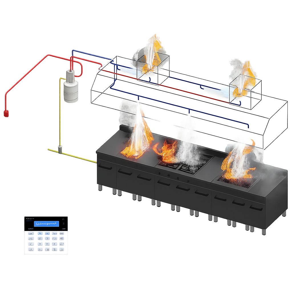 Defender DC12S Mechanical Kitchen Suppression System – Reliable