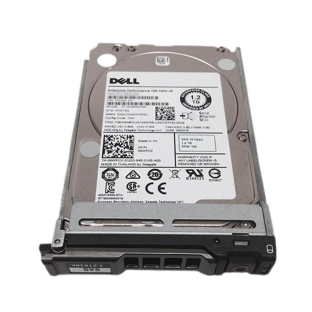 Dell 0WXPCX 1.2TB 10K 12G SAS 2.5″ HDD