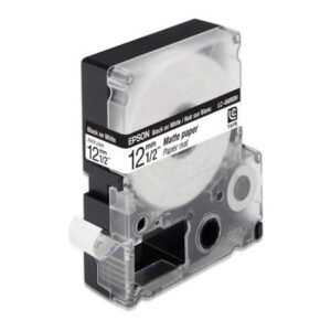 Epson LC-4TBN9 Black on Clear Tape
