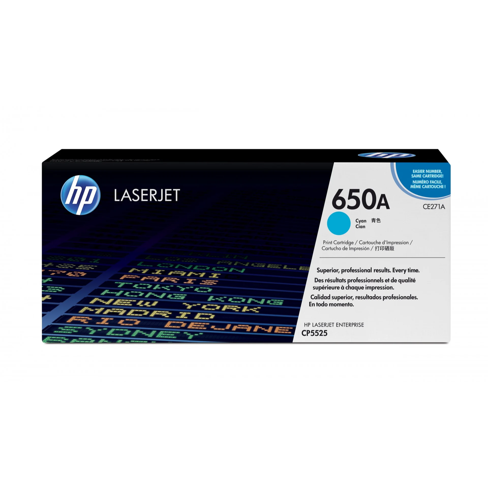 HP 650A Cyan (CE271A) Original LaserJet Toner Cartridge