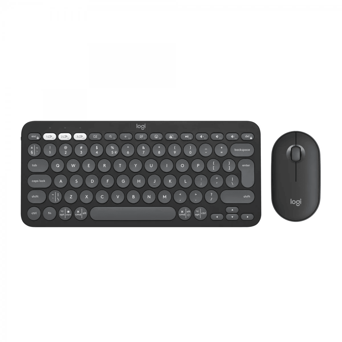 Logitech Pebble 2 Bluetooth Keyboard Combo - Tonal Graphite - US INTL (920-012239)