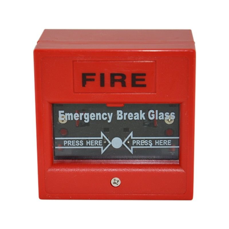 Red Fire Alarm Break Glass Manual Call Point with Fireproof Material