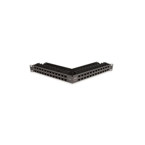 Siemon 48-Port Cat6A Shielded Patch Panel – Z-MAX Z6AS-PNL-U48K