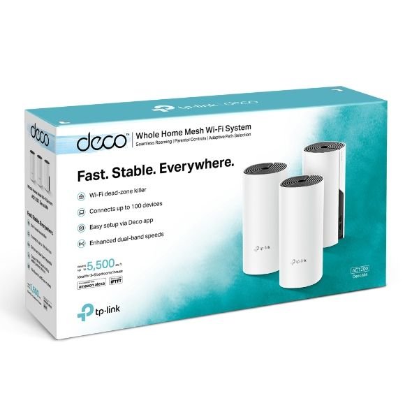 Deco uses a system of units to achieve seamless whole-home Wi-Fi coverage — eliminate weak signal areas once and for all