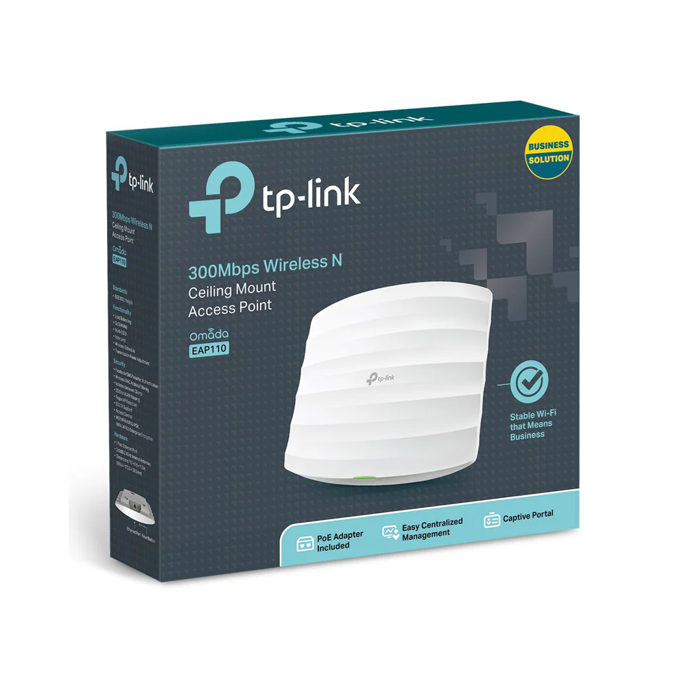 TP-Link TL-EAP110 N300 Wireless N Ceiling Mount Access Point
