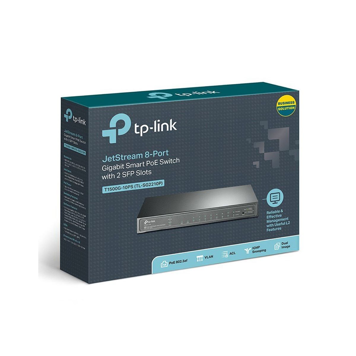 TP-Link TL-SG2210P JetStream 10-Port Gigabit Smart Switch with 8-Port PoE+