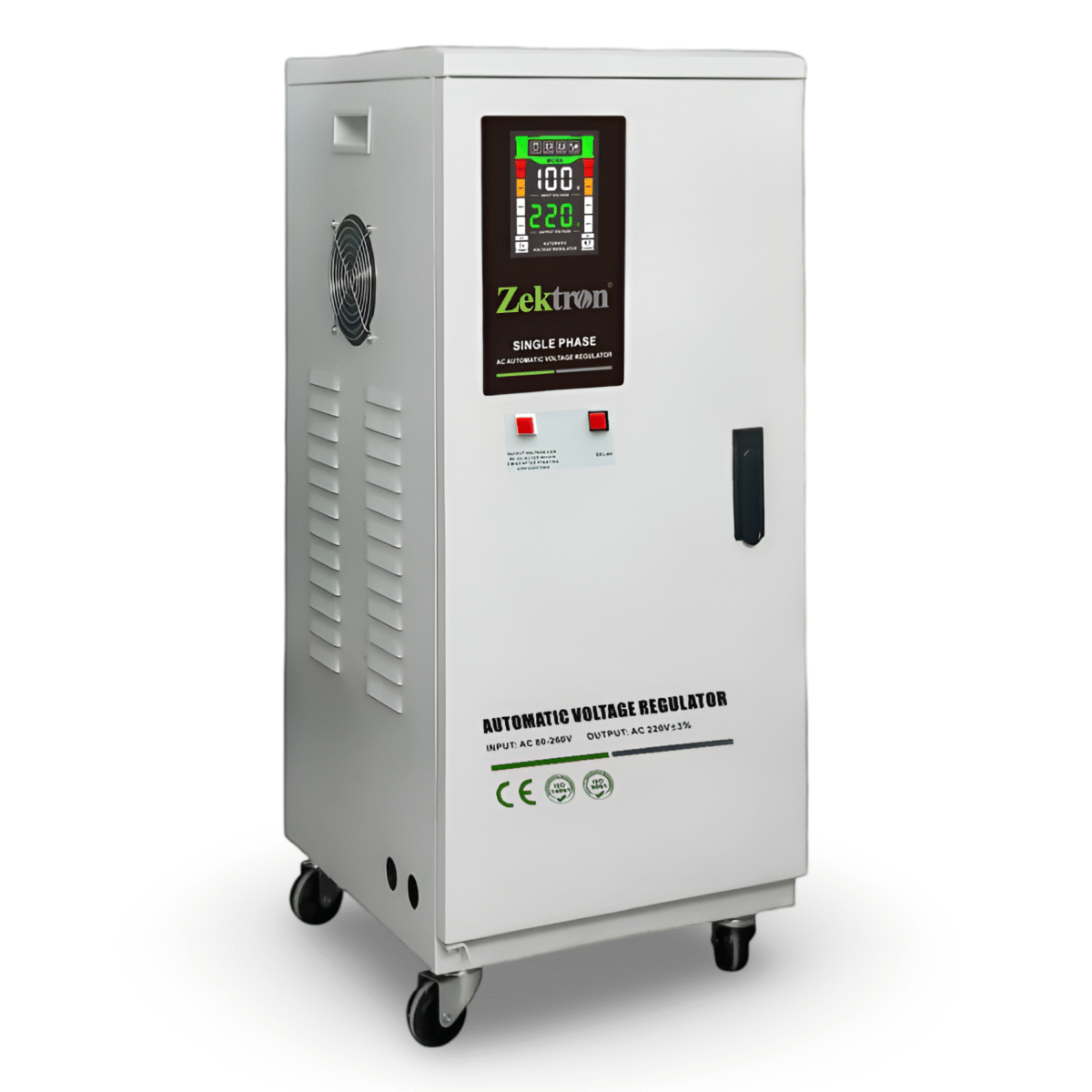 20kVA Zektron Servo Voltage Stabilizer Single Phase