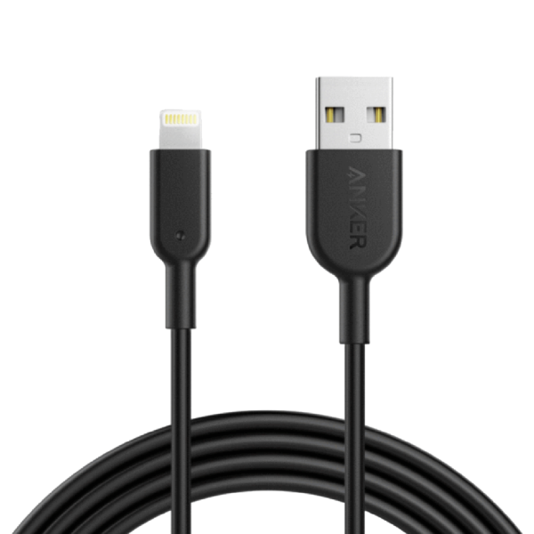 Anker A8432H12 Powerline II With Lightning Connector (3ft) - Black