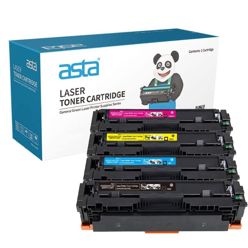 Asta Compatible Toner Cartridges W2030A / W2031A / W2032A / W2033A (415A) for HP Color LaserJet Printers