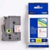 Brother TZE-222 9mm Red on White Label Printer tape