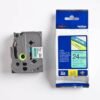 Brother TZE-751 24mm Black on Green Label Printer tape