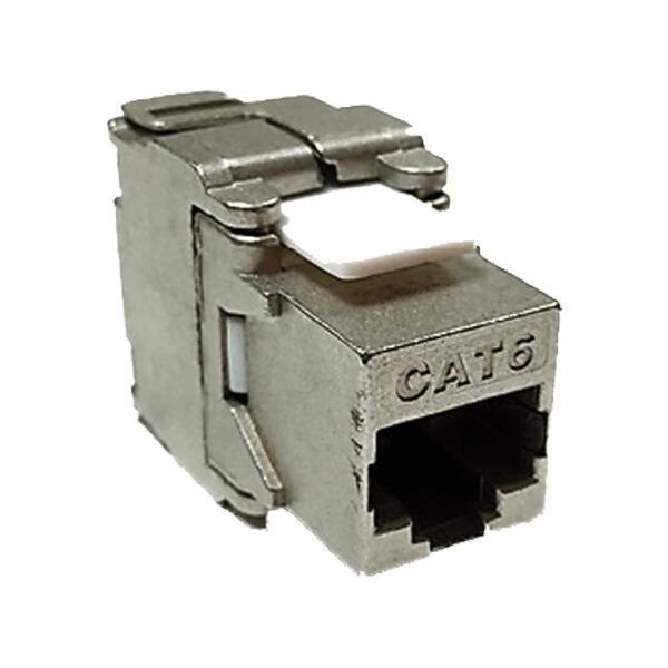 D- Link Cat6 FTP 180 Punch Down Keystone Jack- Silver Colour