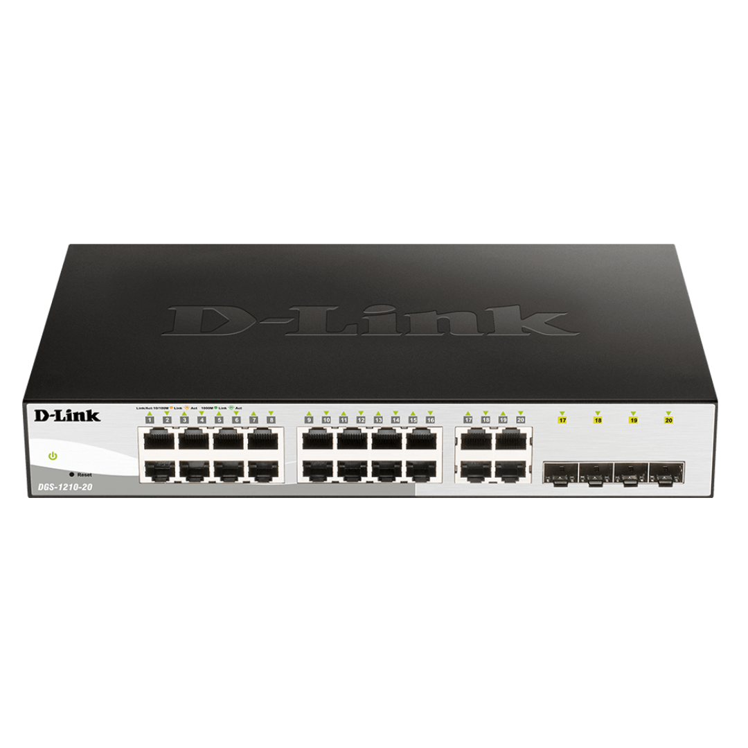 D-Link DGS-F1100-10PS-E/B 8-Port PoE Gigabit Smart Managed Switch