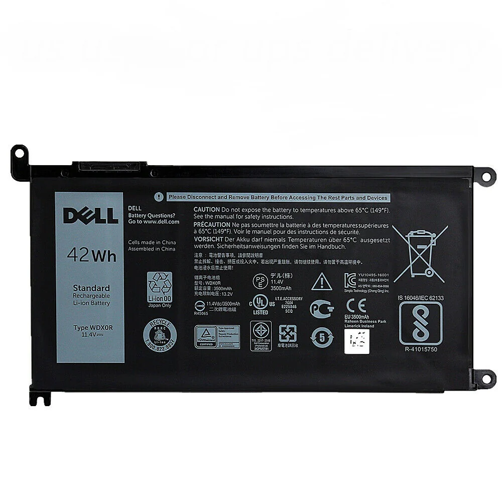 Dell Inspiron 15 WDX0R Battery Replacement for Inspiron 13