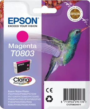 Epson T0803 Magenta Ink Cartridge