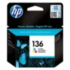 HP 136 Tri-color Original Ink Cartridge