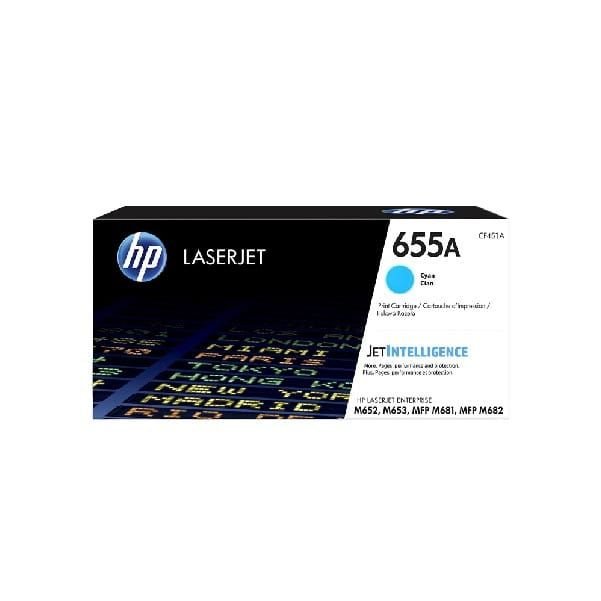 HP 655A Cyan Original LaserJet Toner Cartridge