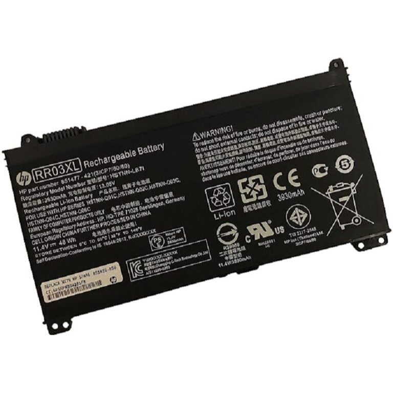 HP RR03XL Original Laptop Battery – 11.4V 48Wh for HP ProBook 430 G4 / 440 G4 / 450 G4 / 455 G4 / 470 G4 / MT20 Series