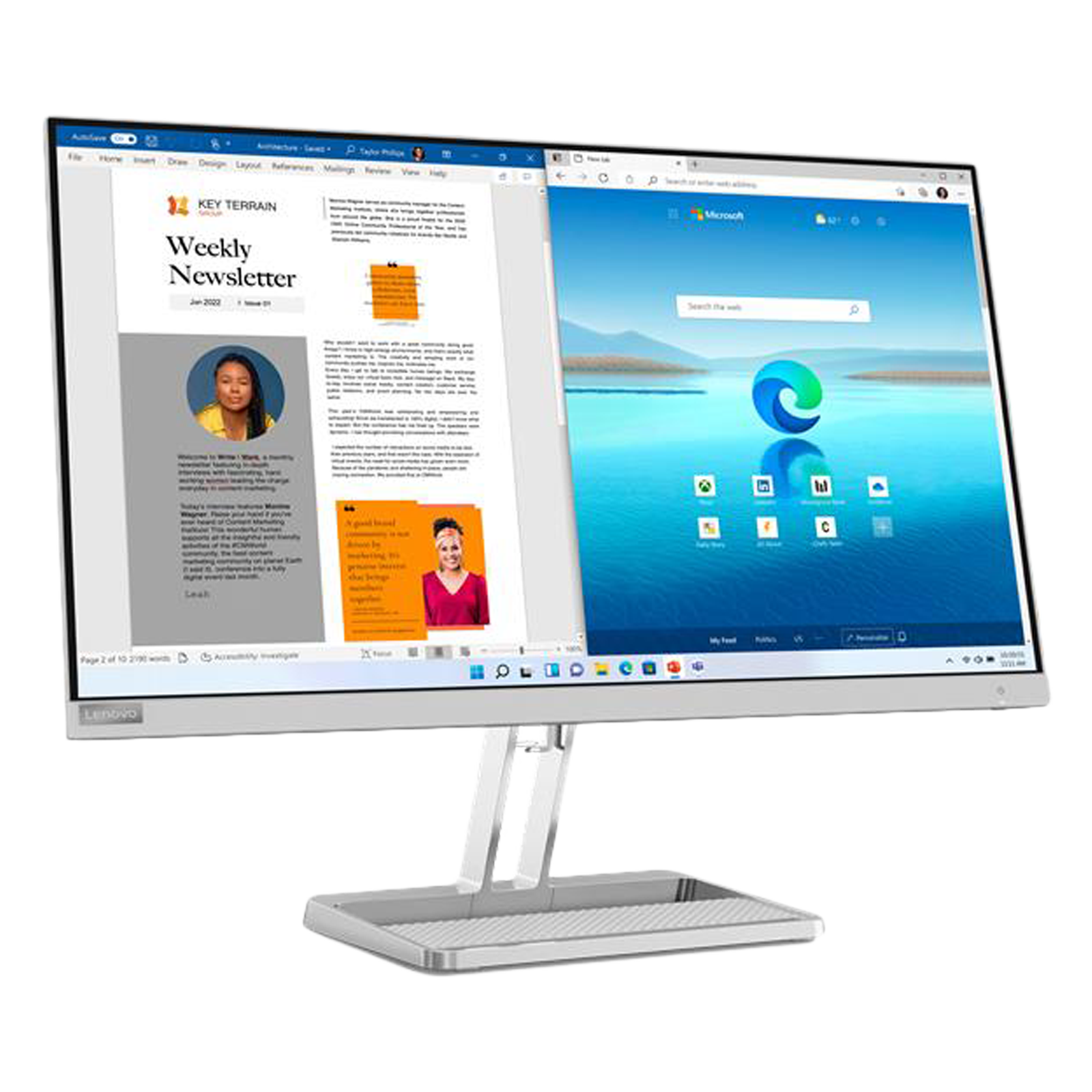 Lenovo L27i-40 27 inch FHD Monitor (67ABKAC4AE)