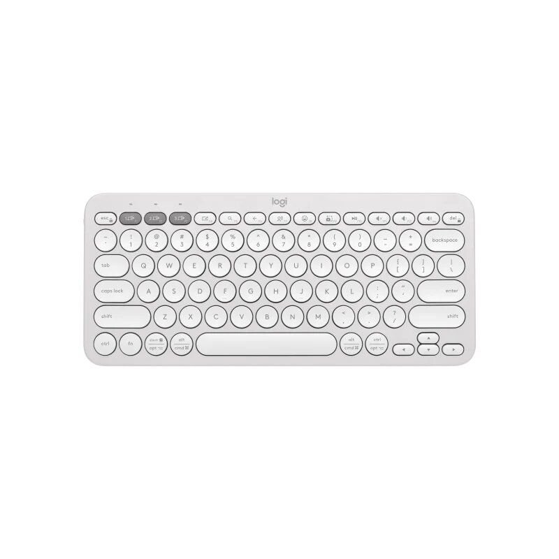 Logitech Pebble Keys 2 K380s Bluetooth Keyboard Tonal White - US INTL (920-011852)
