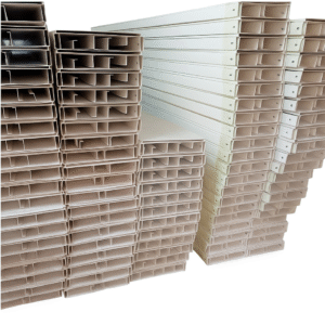 50 mm x 100 mm x 2440 mm Metal Trunking – Powder Coated