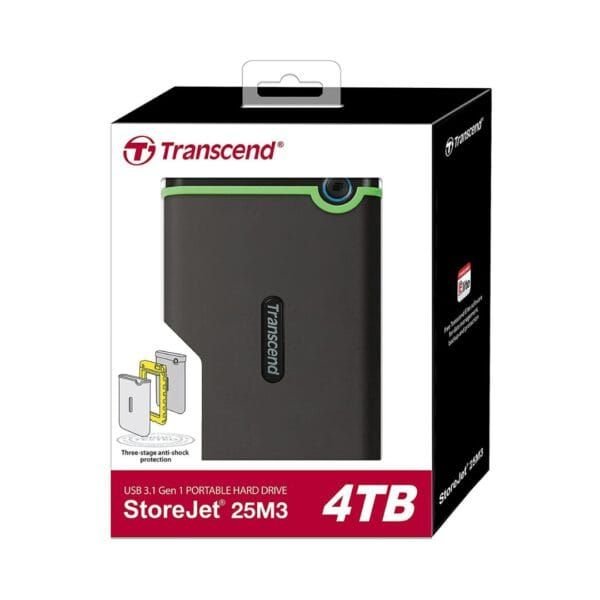 Transcend External HDD 4TB - Iron Grey - TS4TSJ25M3S